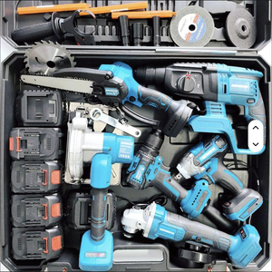 CUSTOM Professionelles 21V 6-in-1 Winkelschleifer & Bohrer Kombi-Set mit Lithium-Akku Aluminiumlegierung Hartschalenkoffer - Product Image 1
