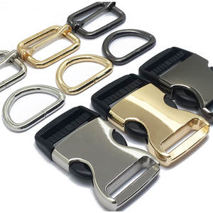 Hebillas de metal plateado personalizables, juego de herrajes de plástico de 38mm y 50mm para collares de perro, piezas y accesorios especiales para bolsas, logotipo personalizado - Product Image 2