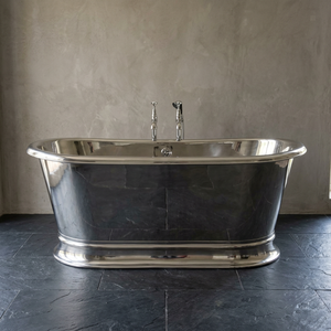Baignoire ovale autoportante en cuivre durable sans couvercle, baignoire de luxe pour la maison et la villa - Product Image 6