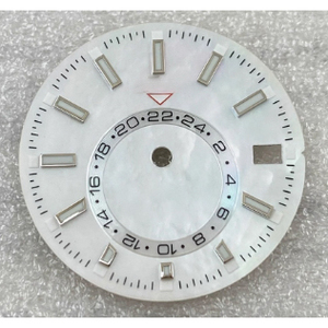 Esfera de reloj luminosa verde de 28.5mm con diseño de rayas solares, nuevos accesorios compatibles con el movimiento NH35 - Product Image 6