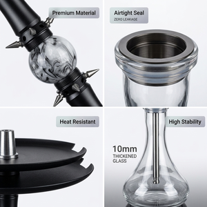 Nueva Cachimba Grande de un Solo Tubo, de Aluminio y Vidrio, en Cuatro Colores - Product Image 4