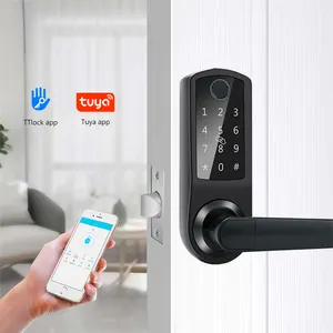 Serrure de porte intelligente à pêne dormant électrique Easloc Smart Home avec contrôle d'application Tuya Serrure intelligente d'empreinte digitale de porte WiFi