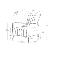 Fauteuil en flanelle moderne pour salon, fabricant en gros, taille personnalisée, OEM ODM, commande en gros directe d'usine
