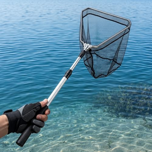 Red de Pesca Plegable con Poste Telescópico de Aluminio de 160 cm para Carpas - Product Image 5