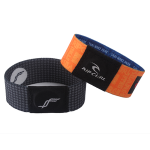 Impreso personalizado de escritura tejido de estiramiento de la banda de muñeca de tela elástica pulsera RFID para Festival de evento de concierto - Product Image 2