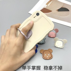 Violent Bear Phone <b>Ring</b> Holder <b>Cartoon</b> Adhesive Stand For Mobile Phone Plastic Multi Color - Product Image 5