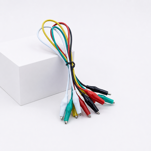 Fil de connexion électrique temporaire 22 AWG avec pinces crocodiles, fil de test à double extrémité avec pinces crocodiles - Product Image 1