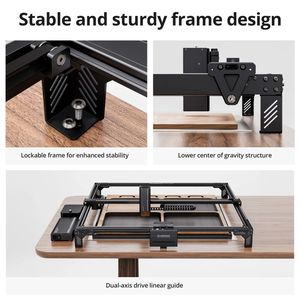 Hot Bán Atomstack A70 X70 Max 78W/35W Xách Tay 3D DIY 850*800Mm Máy Khắc Laser Cắt Cho Kim Loại Thủy Tinh Đồ Trang Sức Pha Lê - Product Image 6