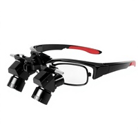 Manual Dental Microscope 5W Magnetic Square Headlight Neurosurgical Magnifying Glass Ergo Conversion Lens Loupe 5x