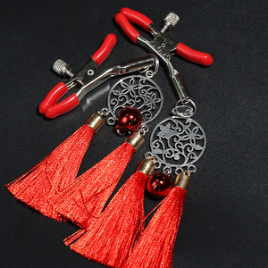 Juguetes Sexuales BDSM de Acero Inoxidable con Flor de Flecos, Clip para Pezones Sexy de Doble Punta, Clip para Clítoris y Labios - Product Image 3