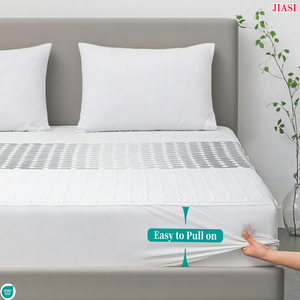 Protecteur de matelas Queen Size imperméable respirant silencieux doux couvre-lit <span class=keywords><strong>drap</strong></span>-<span class=keywords><strong>housse</strong></span> <span class=keywords><strong>160</strong></span>*200*35cm pour une utilisation comme couvre-lit - Product Image 1