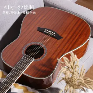 Barato alta qualidade 40 polegadas colorido madeira violão acústico