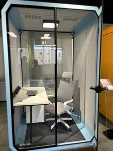 Silencio portátil Cabina insonorizada Cabina de oficina Interior Oficina Pod Cabina DE REUNIÓN DE 4 asientos - Product Image 5