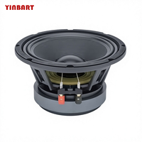 Haut-parleur de voiture YINBART 8 pouces 4 ohms, haut-parleur de médiums, bobine vocale de 2 pouces, 500W max