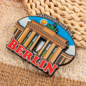 Imanes de nevera de aleación de madera personalizados y duraderos de Berlín, Alemania, con el Puerta de Brandenburgo, recuerdo de viaje, marco magnético para fotos, decoración del hogar - Product Image 5