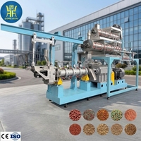 Machine extrudeuse de granulés d'aliments pour poissons flottants, ligne de production de granulés d'aliments pour poissons tilapia