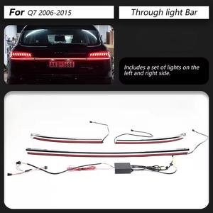 06-16 Q7 Custom Racing <b>LED</b> Tail <b>Light</b> Assembly Full Streamer Steering ABS Material Red Lens 12V Voltage Q7 Red Lens <b>LED</b> Tail Lig - Product Image 4