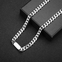 Bijoux de mode Bracelets Collier chaîne cubaine Acier inoxydable Hip-Hop Marque Pendentif Collier de couple