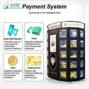 XYZ Benzersiz 30 Bölmeli Akıllı Self Servis Buket Çiçek Otomatı Otomatik Soğutuculu Taze Çiçek Otomatı - Product Image 6