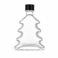 Bouteille en verre diffuseur de parfum en forme d'arbre 100ml 200ml 500ml avec bouchon à vis/bouchon en liège pour la décoration intérieure