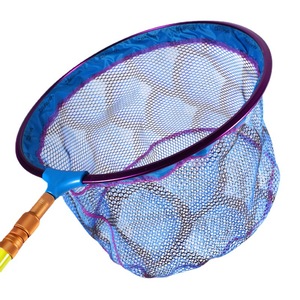 Épuisette de pêche d'extérieur avec maille enduite adhésive et poignée en aluminium haute résistance, accessoire de pêche - Product Image 1