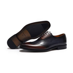 Wostu — chaussures en cuir Patchwork bleu et marron pour hommes, souliers à bout pointu, pour bureau et entreprise, offre spéciale, <span class=keywords><strong>2021</strong></span> - Product Image 3