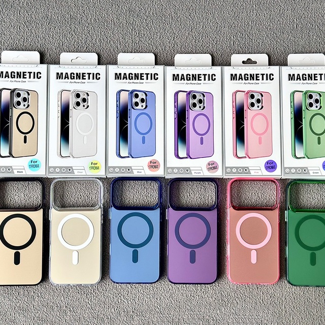 VAWI B042 Magnetic Phone Case for iPhone 17 16 15 Pro Max Shockproof Back Mobile Cover Coque Telephone for Samsung S25 S24 Ultra
