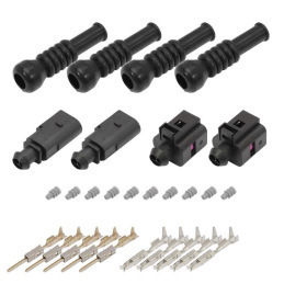 Connecteur de capteur de température d'eau 1J0973702 1J0973708 6N 0906102 Connecteurs automobiles en plastique noir - Product Image 1