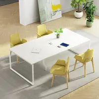 Luxus Sitzer Büro Konferenz Tisch Modulare Möbel Schreibtisch Tagungsraum Büro Kommerziellen Möbel Metall Erweiterbar Panel