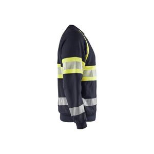 BLAKLADER - 345917628933XS Sudadera Multinorm Azul marino/Amarillo Hi-vis-EAN 7330509726037 ROPA DE TRABAJO RESISTENTE A LLAMAS - Product Image 4