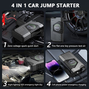 Portatile 4 in 1 <span class=keywords><strong>Multi</strong></span>-funzionale e pompa gonfiatore aria 1200A corrente di picco 120PSI salto ad alta pressione di avviamento e compressore d'aria - Product Image 3