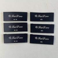 Étiquettes personnalisées en satin de soie pour vêtements, étiquettes de soin du cou, étiquettes de marque pour chemises, étiquettes de col pour vêtements