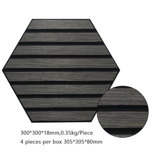 Kasaro Petits panneaux acoustiques hexagonaux personnalisés <span class=keywords><strong>de</strong></span> haute qualité Panneaux muraux décoratifs pour la maison Panneaux acoustiques en <span class=keywords><strong>bois</strong></span> <span class=keywords><strong>de</strong></span> placage - Product Image 2
