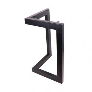 High Quality Durable 28" Black C-Shape Iron Dining Table <b>Legs</b> Powder Coating Modern Design Bedroom Kitchen Living Room Outdoor - Product Image 2