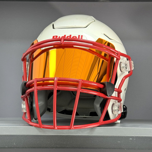 Visières de football en acrylique miroir grandeur nature, chromées, pour collection, protection des yeux, pour casques de football Riddle <span class=keywords><strong>Schutt</strong></span>, pour vitrine d'exposition - Product Image 6
