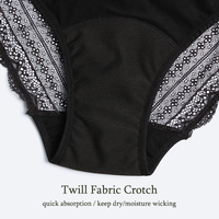 Culotte menstruelle réutilisable Lynmiss Cycle Physiological pour la nuit, sous-vêtements de règles pour femmes