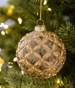 Decorazioni Natalizie Palline di Natale in Vetro per Albero di Natale Ornamenti Sfera Natalizia 8cm - Product Image 5