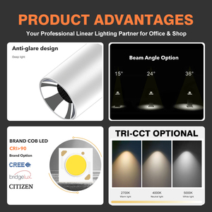 EZELED-Lámpara de punto empotrado, luz LED más brillante IP20 montada en superficie, 12W, 15W, 20W, 30W - Product Image 2