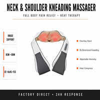 Offre Spéciale : Masseur de Cou Shiatsu à Sensation de Toucher Réel, Thérapie Chauffante, Pétrissage 6D, Contrôle de la Fréquence des Impulsions, Appareil de Massage pour Douleurs Musculaires