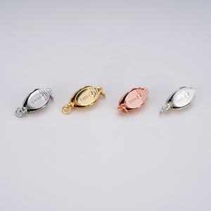 2025 moda S925 <span class=keywords><strong>colgante</strong></span> ovalado de plata <span class=keywords><strong>colgante</strong></span> de <span class=keywords><strong>lingote</strong></span> de <span class=keywords><strong>oro</strong></span> rosa DIY <span class=keywords><strong>colgante</strong></span> de hebilla de perla de <span class=keywords><strong>oro</strong></span> para mujer regalo de joyería - Product Image 1