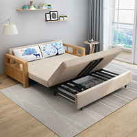 Muebles de Apartamento, Sofá Cama Plegable de Tela Estilo Europeo, Sofá Cama, Sofá de Dos Plazas, Sofá Cama