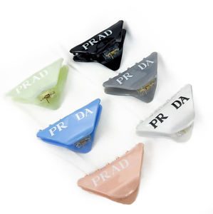 Pince à cheveux triangulaire en acétate, pince à cheveux requin, 7 cm, couleur unie, lettre simple, pinces pour filles, pinces à cheveux délicates - Product Image 1