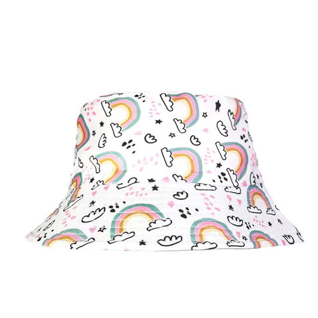 OEM Custom sublimated full printed tropical cotton kids Bucket Hat women wide brim Panama Cap sun cap baby Fisherman hats