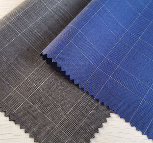 Tissu de costume en laine italienne Tissu de costume en laine polyester Tissu de costume en laine peignée - Product Image 5