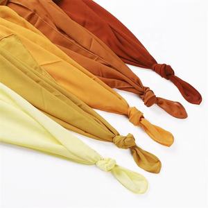 Bufanda musulmana de chifón para mujer, hiyab musulmán de 110 colores, Color sólido, para la cabeza - Product Image 2