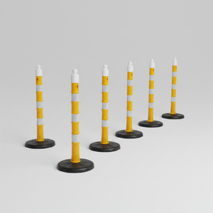 Yellow Reflective Delineator Post 110 X 8 cm Pack of 10 for <b>Roadway</b> & Traffic <b>Safety</b> - Product Image 2