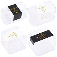 Boîtes d'Emballage en Plastique Transparente Carrées pour Grossistes, Boîtes à Dessert Tiramisu pour Bonbons, Gâteaux et Biscuits
