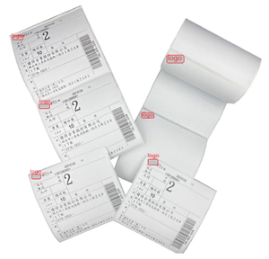 Étiquettes d'expédition thermique directe avec logo personnalisé Feuilles auto-adhésives à 2 plis pour la logistique - Product Image 6