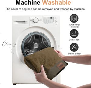 Lit pour chien orthopédique moderne en mousse <span class=keywords><strong>gel</strong></span>, avec housse amovible et lavable, motif uni, pour usage extérieur, vente en gros - Product Image 4
