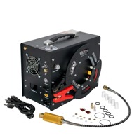 Compresor de Aire Portátil de Acero Inoxidable 304, 220V/12V, Alta Presión 4500psi/300bar/30mpa, Apagado Automático, Sin Aceite, para Caza y Paintball